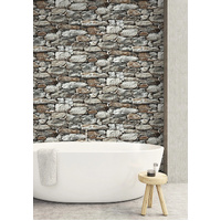 STONE WALL PEEL AND STICK WALLPAPER