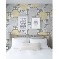 RETRO FLORAL PEEL AND STICK WALLPAPER