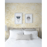 LOTUS FLORAL PEEL AND STICK WALLPAPER