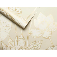 LOTUS FLORAL PEEL AND STICK WALLPAPER