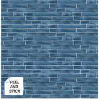 BRUSHED METAL TILE PEEL AND STICK WALLPAPER