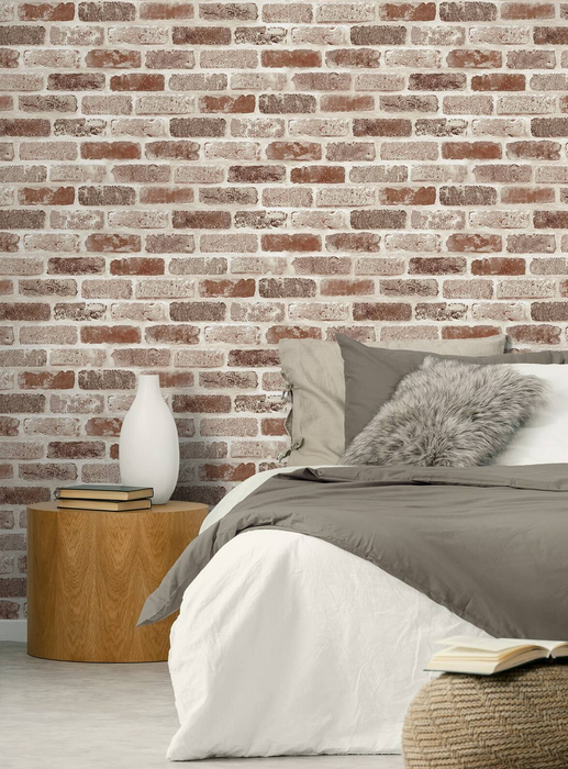 washed brick wallpaper