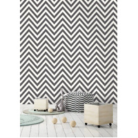 CHEVRON BLACK/WHITE WALLPAPER