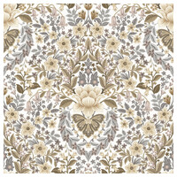FLORAL DAMASK WALLPAPER