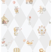 Cirque Silver Grey Wallpaper 