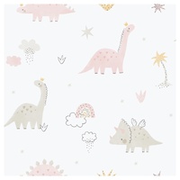 Dino Pink Wallpaper 