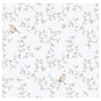 Birdy Silver Grey Wallpaper 