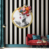 Stripe Novelty Wallpaper
