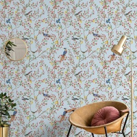 Birds and Flowers Wallpaper
