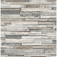 RECLAIMED WOOD PLANK PEEL AND STICK WALLPAPER