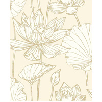 LOTUS FLORAL PEEL AND STICK WALLPAPER