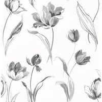 TULIP TOSS PEEL AND STICK WALLPAPER