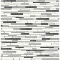 FAUX MOSAIC STRIP TILE PEEL AND STICK WALLPAPER