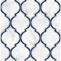 MARBLED OGEE PEEL AND STICK WALLPAPER