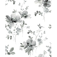 WATERCOLOR WINDFLOWER PEEL AND STICK WALLPAPER