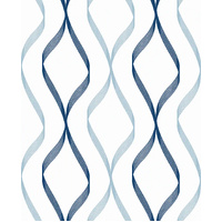 OGEE RIBBON PEEL AND STICK WALLPAPER