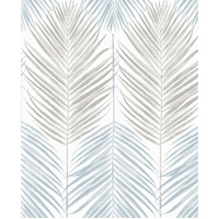 TWO TONED PALM PEEL AND STICK WALLPAPER