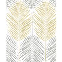 TWO TONED PALM PEEL AND STICK WALLPAPER