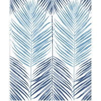 TWO TONED PALM PEEL AND STICK WALLPAPER