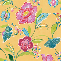 PAINTERLY FLORAL PEEL AND STICK WALLPAPER